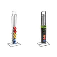 Houder voor 20 koffiecapsules Versa Metaal Staal 10 x 39 x 12,3 cm