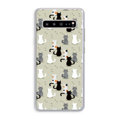 Katten: Samsung Galaxy S10 5G Transparant Hoesje