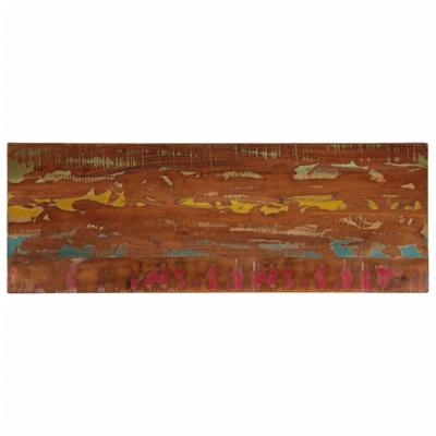 Tafelblad rechthoekig 140x50x3,8 cm massief gerecycled hout