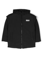 Dkny Kids veste réversible à logo imprimé - Noir