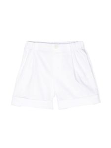 Il Gufo short en coton à logo brodé - Blanc