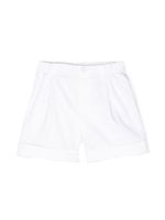 Il Gufo short en coton à logo brodé - Blanc