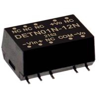 Mean Well DETN01L-05N DC/DC-converter, SMD 100 mA 1 W Aantal uitgangen: 2 x Inhoud 1 stuk(s) - thumbnail