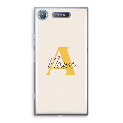 Amber Script: Sony Xperia XZ1 Transparant Hoesje