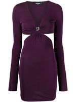 DSQUARED2 robe courte à découpes - Violet - thumbnail