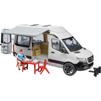 bruder Mercedes Benz Sprinter Camper met chauffeur modelvoertuig 02672 - thumbnail