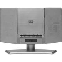 Denver MC-5220 Silver Stereoset CD, AUX, FM Incl. afstandsbediening, Wandmontage Zilver