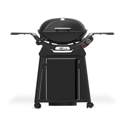 Weber Q 2800N+ Gas BBQ met stand Barbecue Q2800N+ Werkblad Zwart Onderstel Black Frame