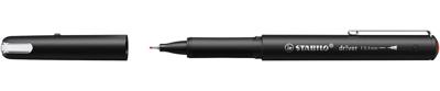 STABILO dr!ver fineliner, fijne punt, rood