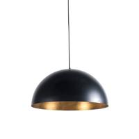 QAZQA Industriële hanglamp zwart met goud 50 cm - Magna Eco - thumbnail