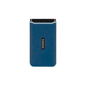 Transcend ts250gesd370c esd370c external ssd, 250gb, usb type-a/c, pcie, 1050/ 950 mb/s, navy blue