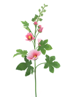Alcea spray dark pink 102 cm kunstbloem - Nova nature Alcea spray dark pink 102 cm kunstbloem - Nova nature