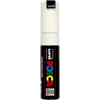 Uni-Posca Posca marker, afm pc-8k, lijndikte 8 mm, breed, wit, 1 stuk