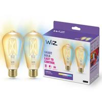 WiZ Edison Filament 2-pack - Slimme LED-Verlichting - Warm- tot Koelw…