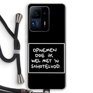 Schotelvod: Xiaomi Mi Mix 4 Transparant Hoesje met koord