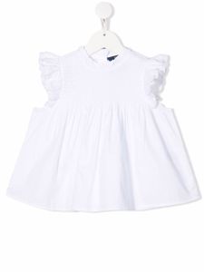 POLO RALPH LAUREN KIDS blouse à bord volanté - Blanc