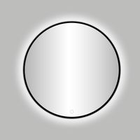 Best-Design Nero Venetië ronde spiegel zwart incl. LED verlichting Ø 60 cm