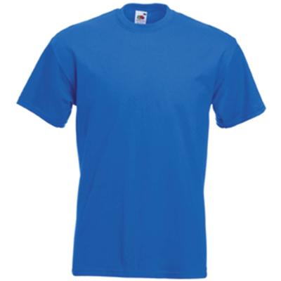 Fruit of the Loom T-shirt - heren - korte mouwen - blauw - 100% katoen t-shirts - Regular fit Fruit of the Loom T-shirt - heren - korte mouwen - blauw - 100% katoen t-shirts - Regular fit