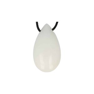 Druppelvormige Hanger Witte Jade