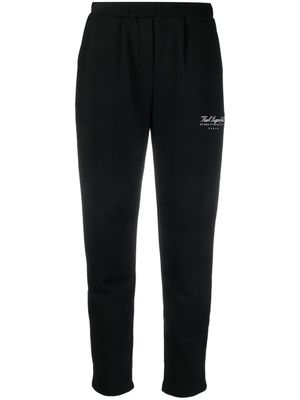 Karl Lagerfeld pantalon de jogging à logo imprimé - Noir