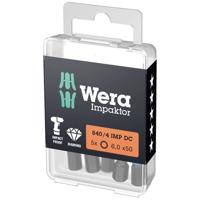 Wera 05057645001 Veeltand-bit 5 F 6.3 5 stuk(s)