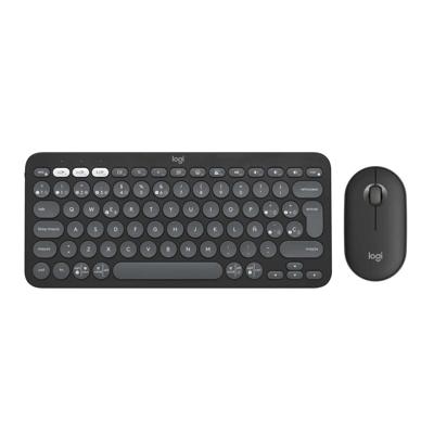 Toetsenbord en muis Logitech Pebble 2 Combo Grafiet Qwerty Spaans