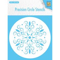 Nellie's Choice • precision circle stencils round flower 12,7x12,7cm