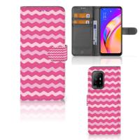 OPPO Reno5 Z | A94 5G | Telefoon Hoesje | Waves Pink