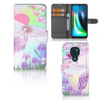 Motorola Moto G9 Play | E7 Plus | Telefoonhoesje | Met pasjeshouder | Bird