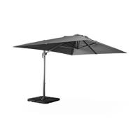 sweeek - Rechthoekige parasol 3x4m + verzwaarde tegels 50x50cm