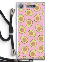 Dancing avocados: Sony Xperia XZ1 Transparant Hoesje met koord
