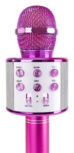 MAX KM01 Karaoke microfoon met ingebouwde speaker, Bluetooth en mp3 -