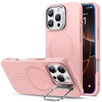 iPhone 16 Pro Cloud Soft Case with Stash Stand (HaloLock) Pink