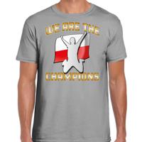 Verkleed T-shirt voor heren - Polen - grijs - voetbal supporter - themafeest