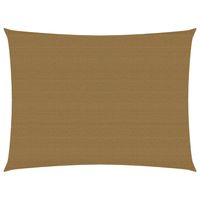 vidaXL Zonnezeil 160 g/m² 3,5x4,5 m HDPE taupe