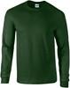 Gildan G2400 Ultra Cotton™ Long Sleeve T-Shirt - Forest Green - XL