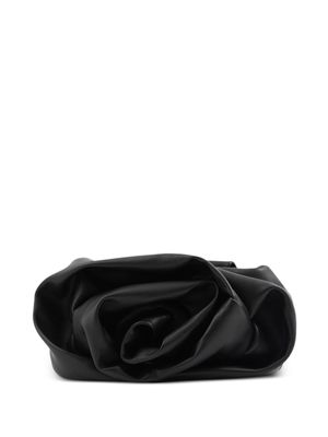 Burberry pochette en cuir à design souple - Noir