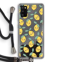 Citroenen: Samsung Galaxy A41 Transparant Hoesje met koord