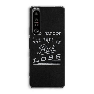 Risk loss: Sony Xperia 1 III Transparant Hoesje