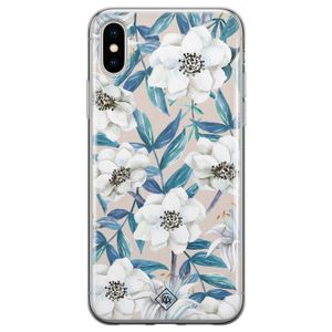 iPhone XS Max siliconen hoesje - Touch of flowers