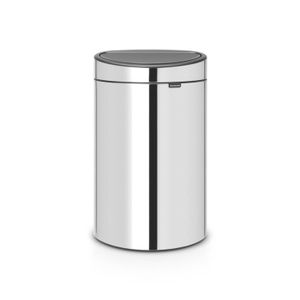 Brabantia Touch Bin afvalemmer 10 + 23 liter met 2 kunststof binnenemmers - Brilliant Steel