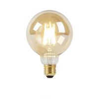 LUEDD E27 dim to warm LED lamp G95 goud 8W 806 lm 2000-2700K