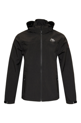 Nordberg Jaco Shell Dames Jas Black Melange XL
