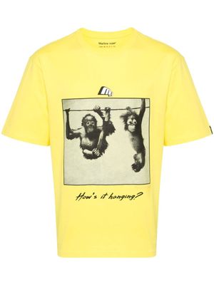 Martine Rose t-shirt à imprimé photographique - Jaune