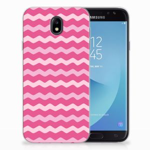 Samsung Galaxy J7 2017 | J7 Pro TPU bumper Waves Pink