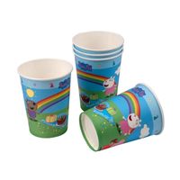 24x stuks Peppa Pig thema verjaardag feest drinkbekertjes 200 Ml