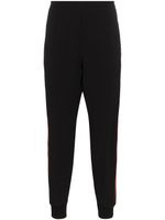 Alexander McQueen pantalon de jogging à bande logo - Noir - thumbnail