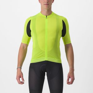 Castelli Superleggera 3 korte mouw fietsshirt groen/geel heren L