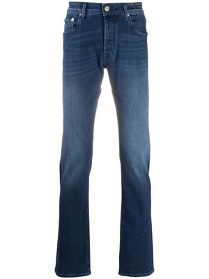 Jacob Cohën jean droit Ã taille mi-haute - Bleu
