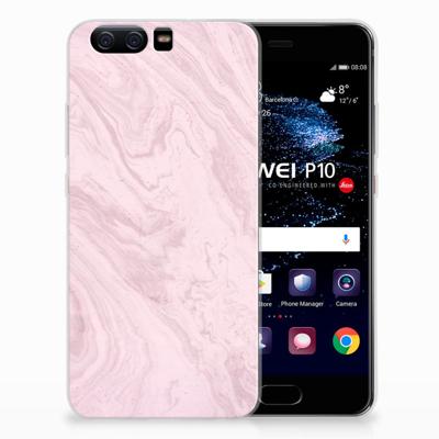 Huawei P10 | TPU | Siliconen hoesje | Marble Pink - Origineel Cadeau Vriendin